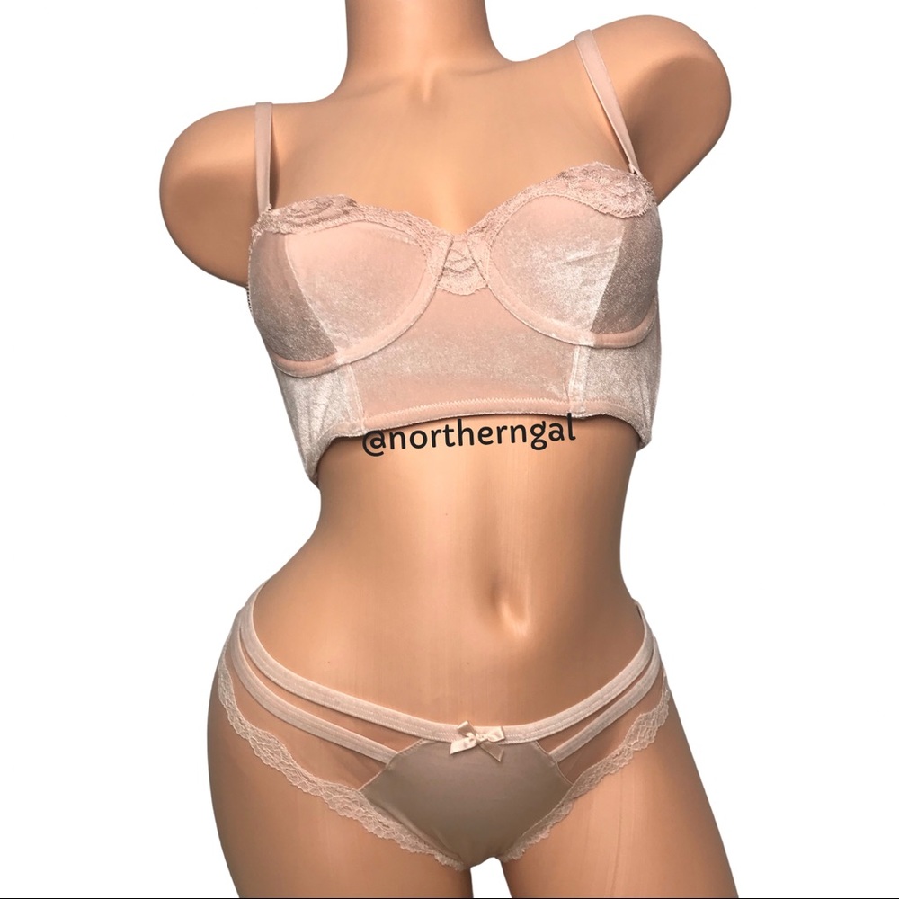 Victoria's Secret Velvet Long Line Bra